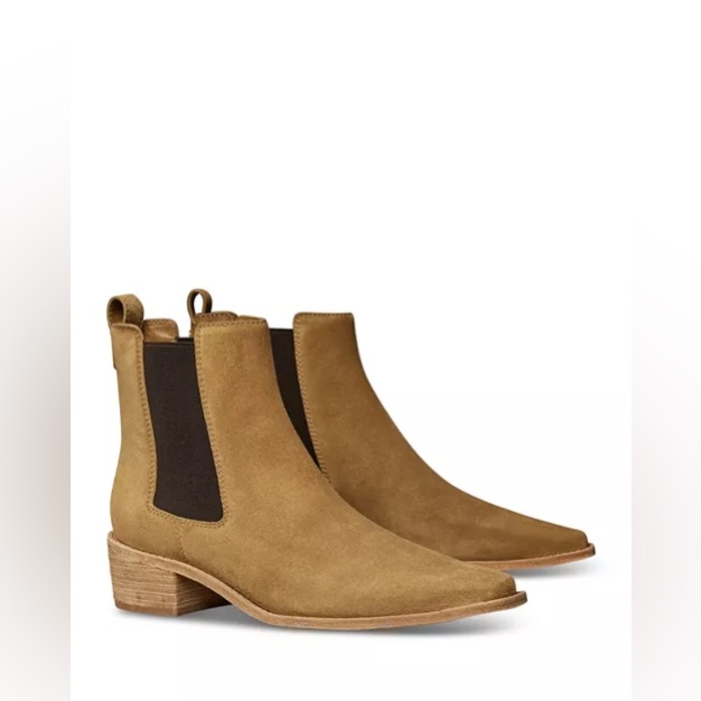 Tory Burch Women's Western Pointed Toe Ankle Chelsea Boots